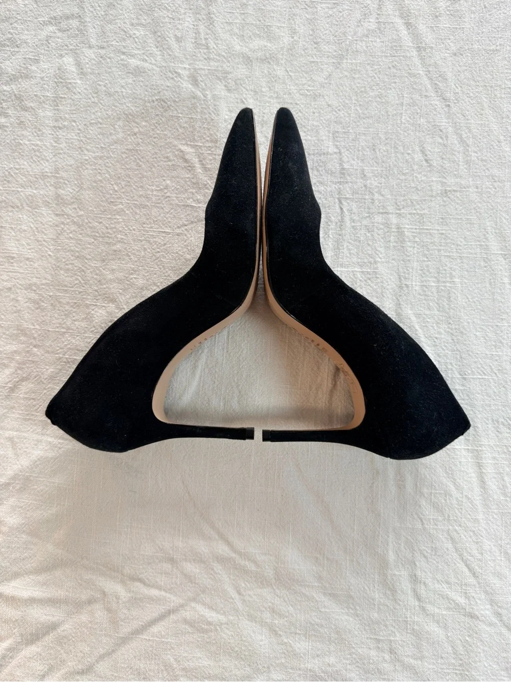 SCHUTZ Black Suede Stiletto Pump  - 6.5